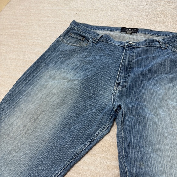 Vintage Y2K Trust Jeans Denim Baggy Jnco Style Carpenter Blue Grunge Skater 42" - Picture 2 of 9